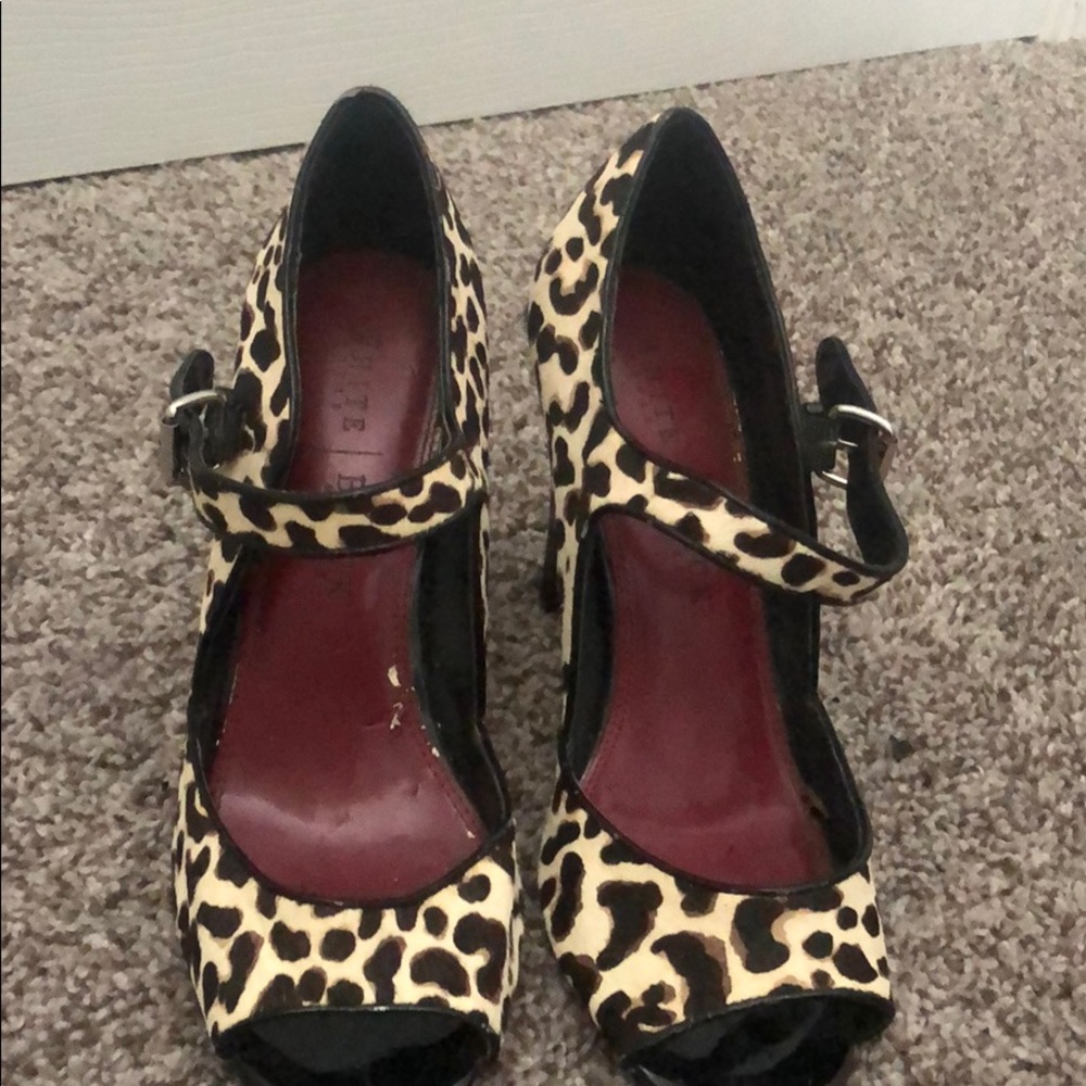 Animal print heels